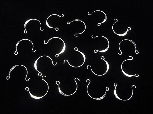 Silver 925 Earwire 15mm No Coating 2 Pairs (4 Pieces)