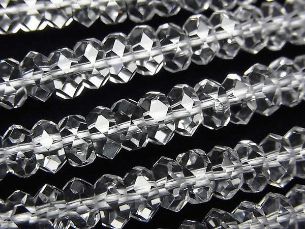 [Video] Crystal AAA Faceted Button Rondelle 6x6x3mm half or 1strand beads (aprx.15inch/37cm)