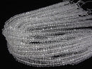 [Video] Crystal AAA Faceted Button Rondelle 8x8x4mm half or 1strand beads (aprx.15inch/37cm)