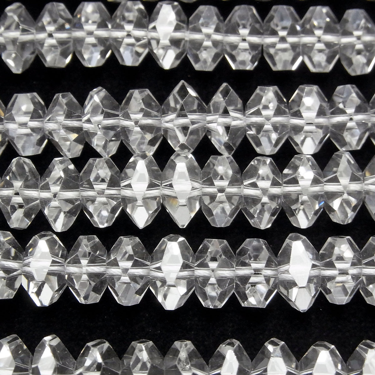 [Video] Hochwertig! Kristall AAA Facettiert Knopf Rondelle 10 x 10 x 5 mm 1/4 oder 1Strang Perlen (ca. 15 Zoll / 38 cm)