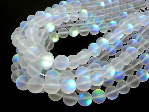 Frost Luna Flash Round 12mm 1strand beads (aprx.15inch/36cm)