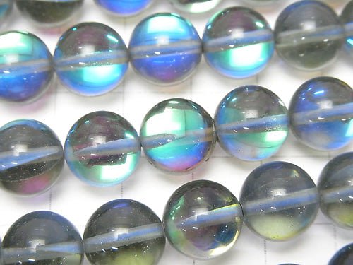 Blue Luna Flash Round 10mm 1strand beads (aprx.15inch/36cm)