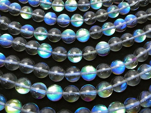 Blue Luna Flash Round 10mm 1strand beads (aprx.15inch/36cm)