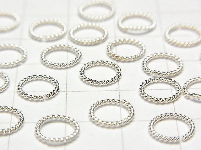 Silver925 Rope Ring (Opening and Closing Type) Pure Silver Finish 4,6,8,10,12mm 30pcs $2.99