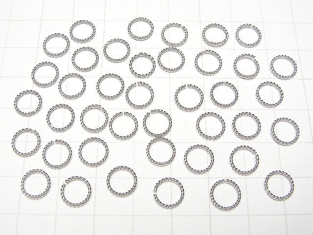 Silver925 Rope Ring (Open / Close Type) Rhodium Plated 4,6,8,10,12mm 30pcs $3.39