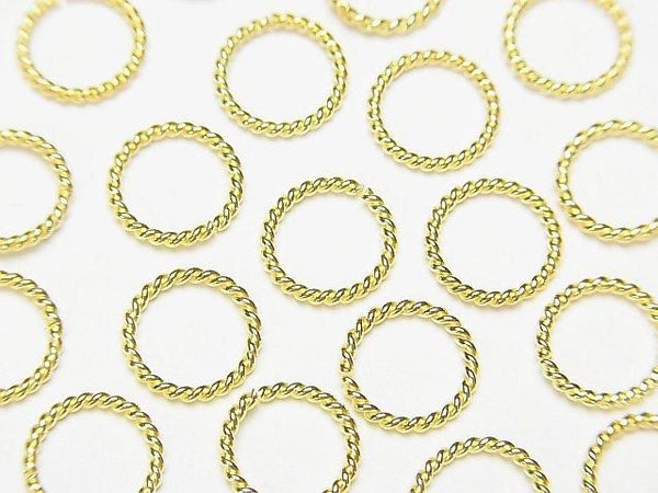 Silver925 Rope Ring (Open and Close Type) 18KGP 4, 6, 8, 10, 12mm 10pcs