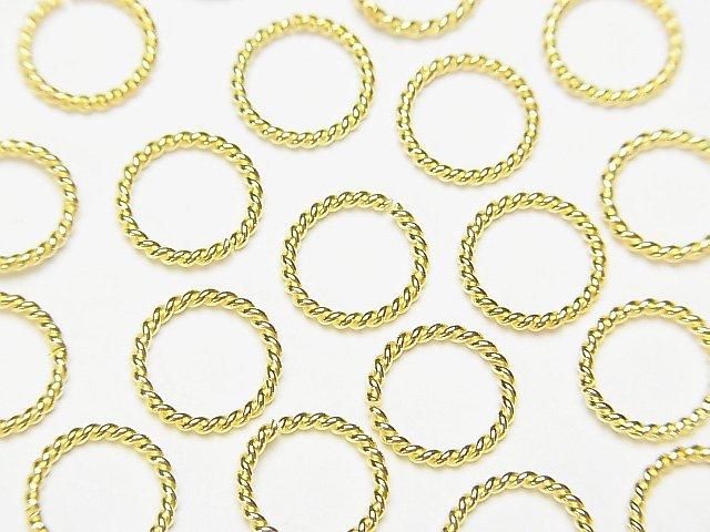 Silver925 Rope Ring (Open and Close Type) 18KGP 4, 6, 8, 10, 12mm 10pcs