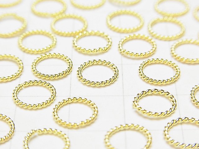 Silver925 Rope Ring (Open and Close Type) 18KGP 4, 6, 8, 10, 12mm 10pcs