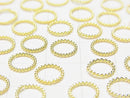 Silver925 Rope Ring (Open and Close Type) 18KGP 4, 6, 8, 10, 12mm 10pcs
