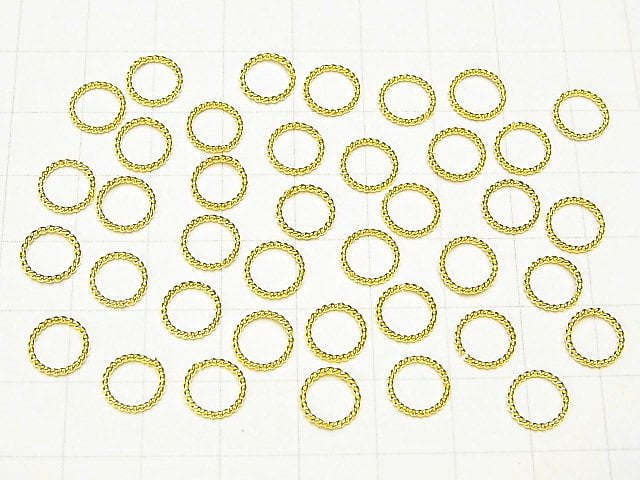 Silver925 Rope Ring (Open and Close Type) 18KGP 4, 6, 8, 10, 12mm 10pcs
