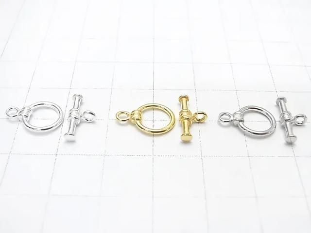 Alternance Argent925 (Lisse) 9mm [Finition Argent Sterling][Plaqué Rhodium][Plaqué Or 18K] 1 paire