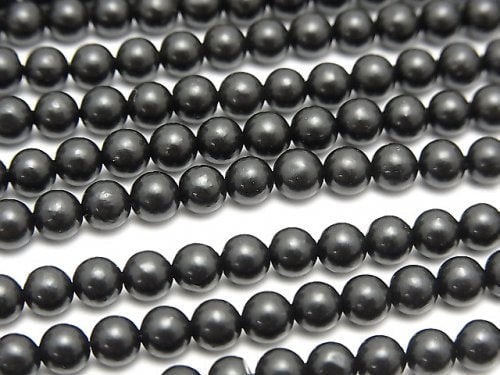 Jet, Round Gemstone Beads