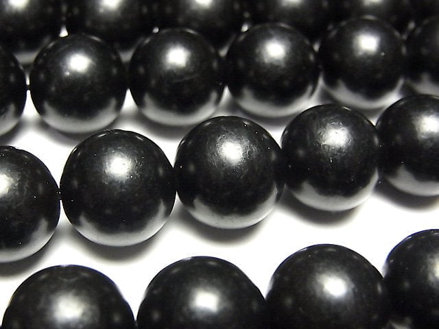 Jet, Round Gemstone Beads