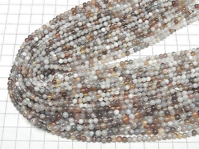 Botswana Agate  Round 4mm 1strand beads (aprx.15inch/37cm)