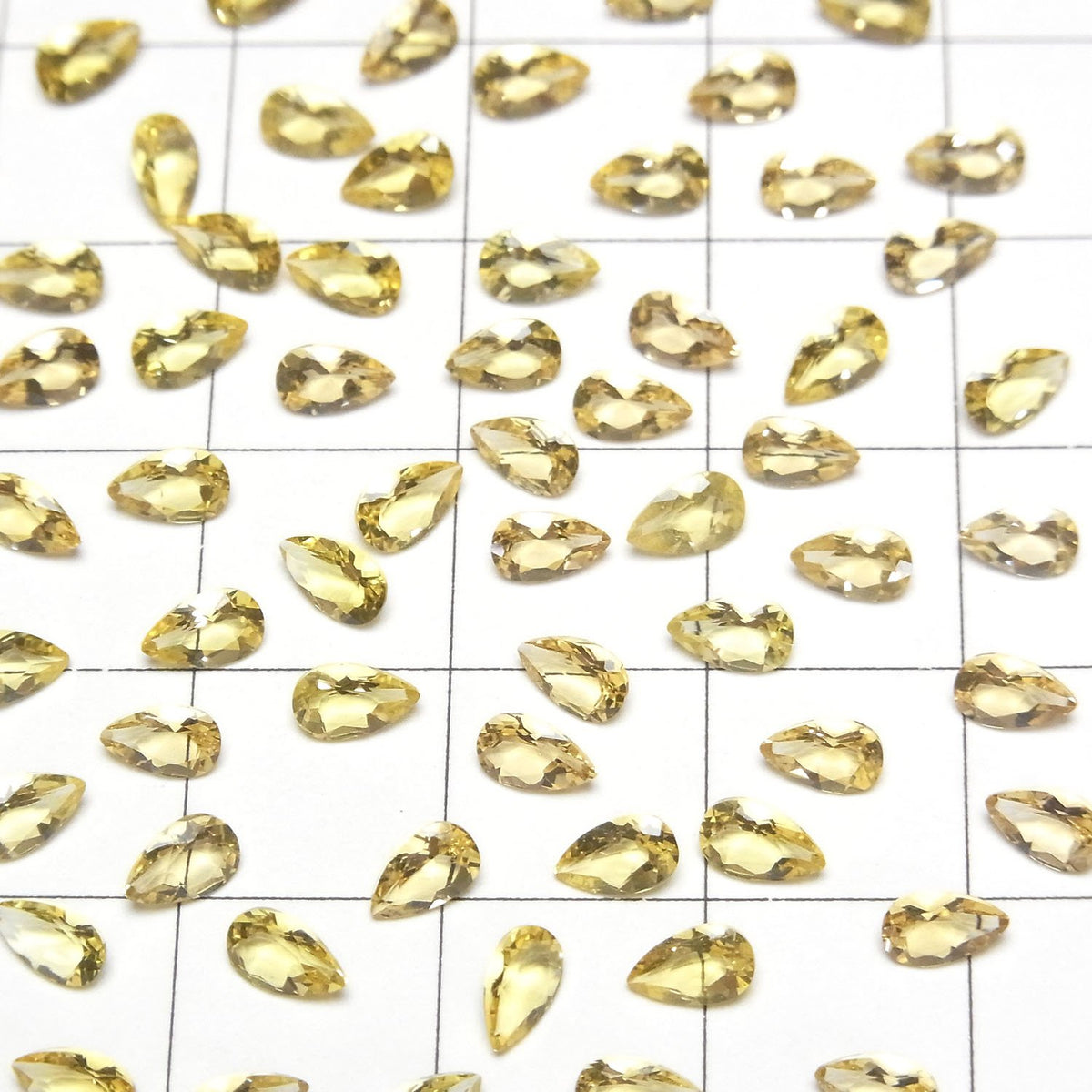 優質金綠柱石 AAA 梨形刻面裸石 5x3毫米 [淺色] 5顆