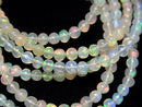 [Video]High Quality Ethiopian Opal AAA Semi Round 3-4mm Bracelet