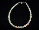 [Video]High Quality Ethiopian Opal AAA Semi Round 3-4mm Bracelet