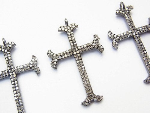 Charm & Parts, Cross, Diamond Gemstone Beads