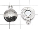 Metal Parts Jump Ring with Magnetic Clasp Lined Coin 22x14x7mm 2pairs