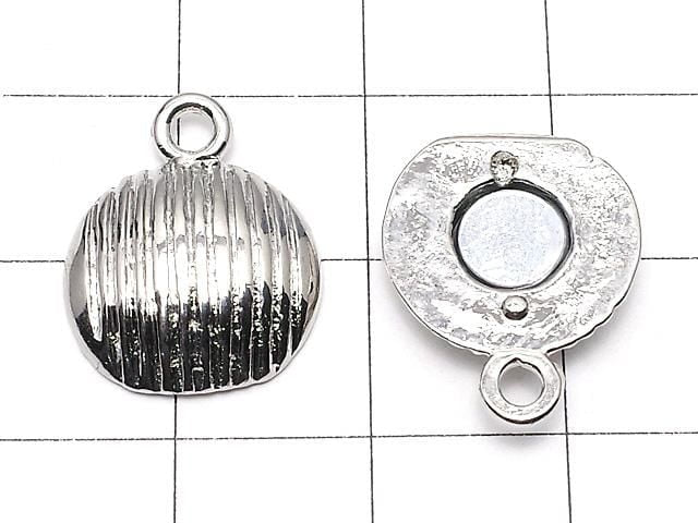 Metallteile Sprungring mit Magnetverschluss Liniert Münze 22x14x7mm 2 Paare