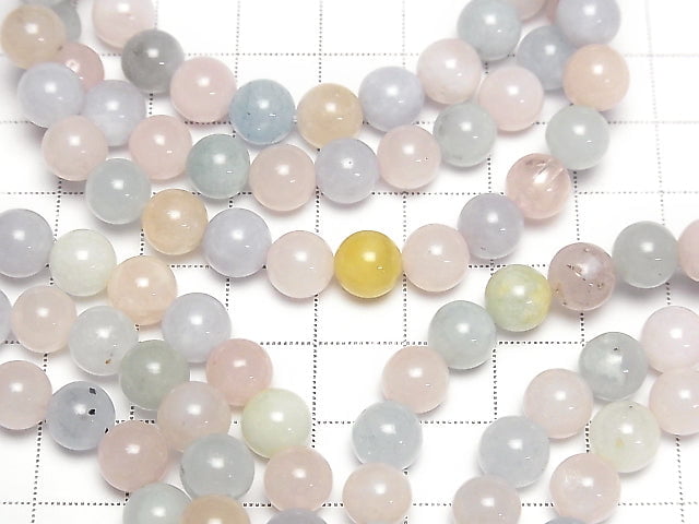[Video] Beryl Mix (Multicolor Aquamarine) AA++ Round 8mm Bracelet
