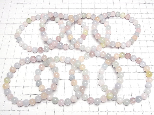 [Video] Beryl Mix (Multicolor Aquamarine) AA++ Round 8mm Bracelet