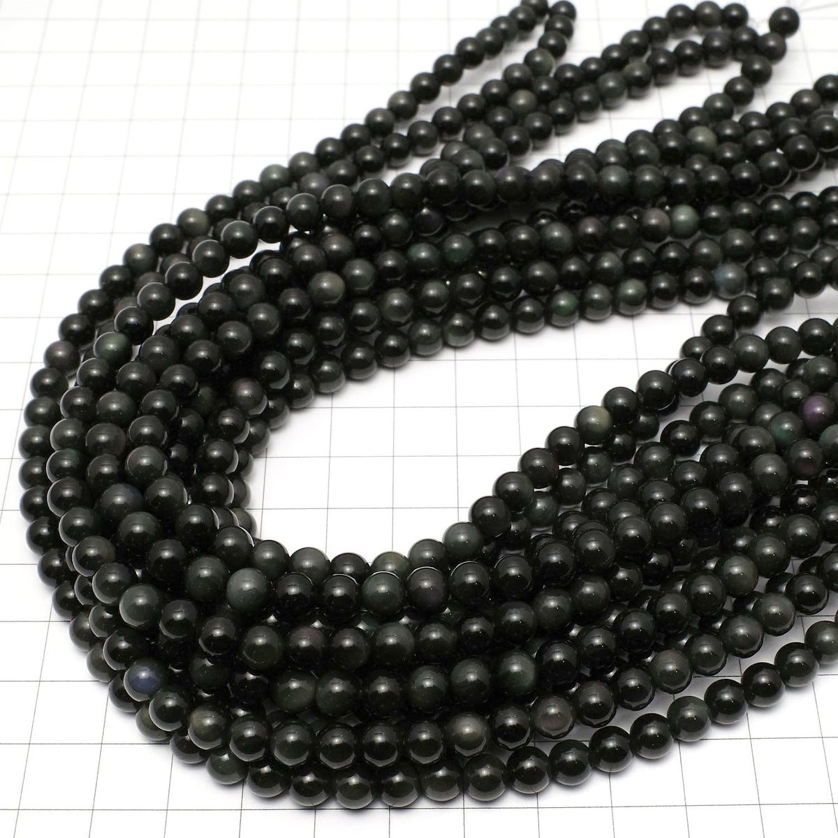 Rainbow Obsidian AAA Round 6mm 1strand beads (aprx.15inch / 36cm)