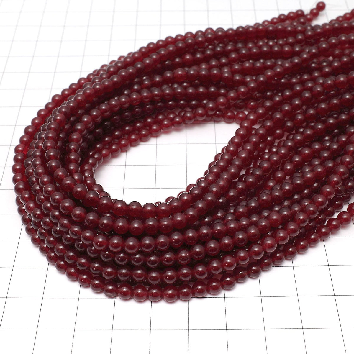 紅玉髓圓珠 4mm 一串 (約14英吋 / 36公分)