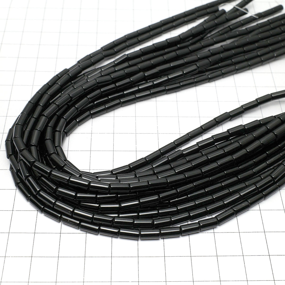 Onyx Tube 8x4x4mm 1strand beads (aprx.14inch/35cm)