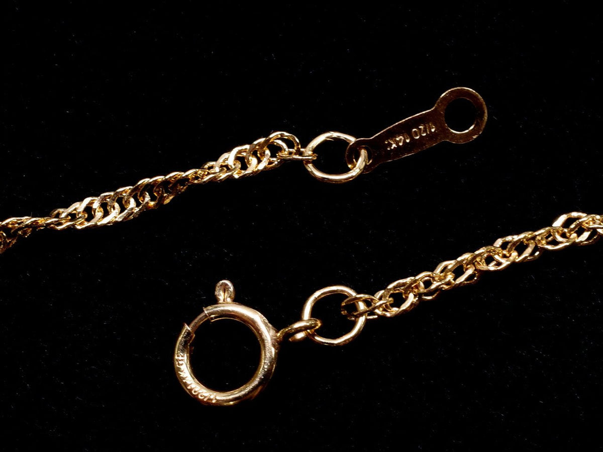 Chaîne Singapour 14 carats laminée or 1,8 mm [40 cm] Collier 1 pièce