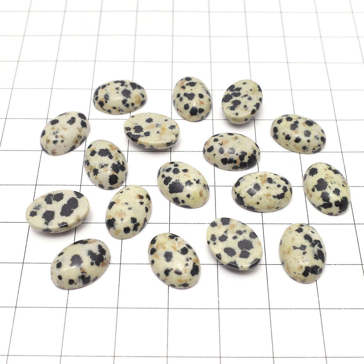Dalmatian Jasper Oval Cabochon 14x10mm 5pcs