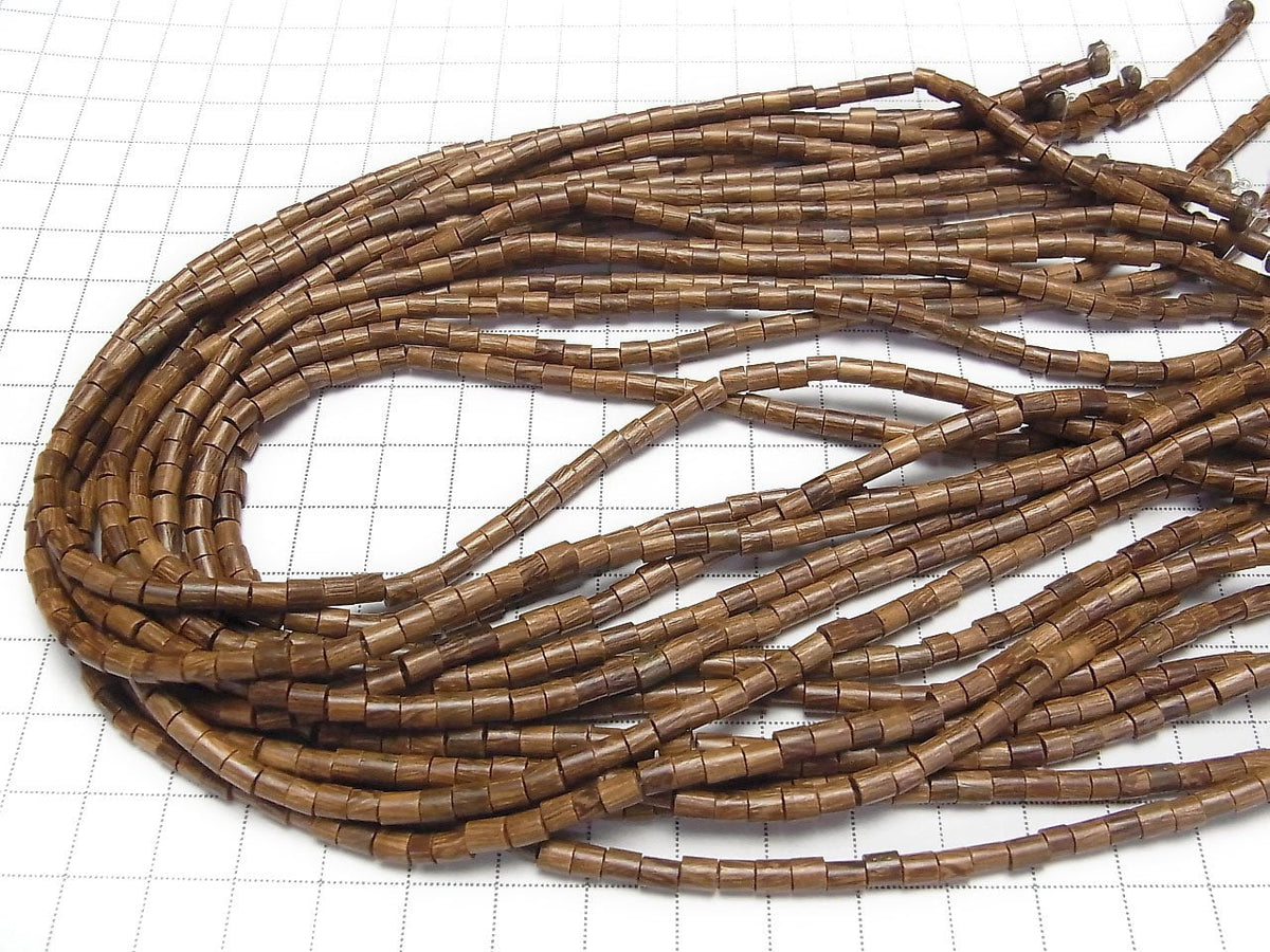 1strand $2.79! Wood Beads Tube 4.5x4.5x3mm 1strand beads (aprx.15inch/38cm)