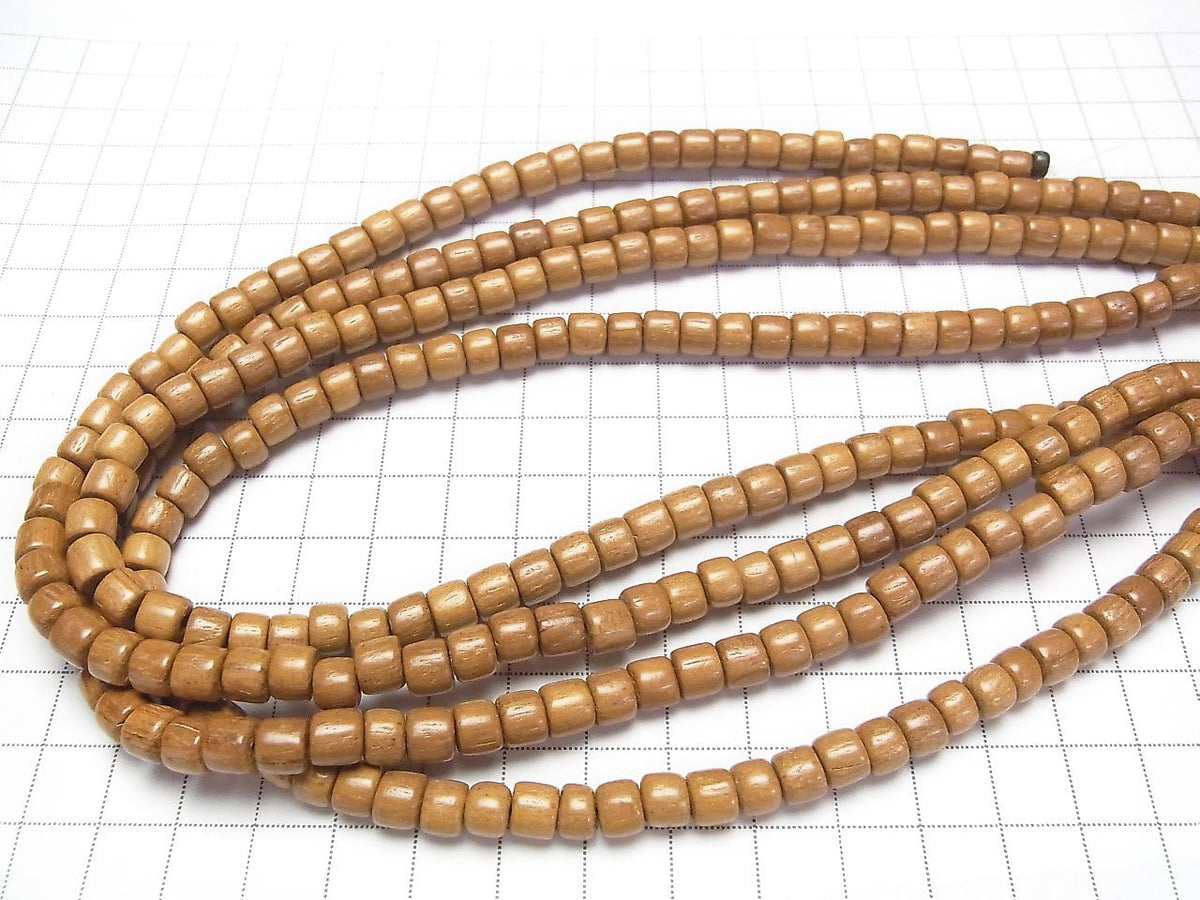 Yellow Wood Beads Rondelle (Heishi) 7x7x5mm 1-strand approximately 15 inches/38 cm