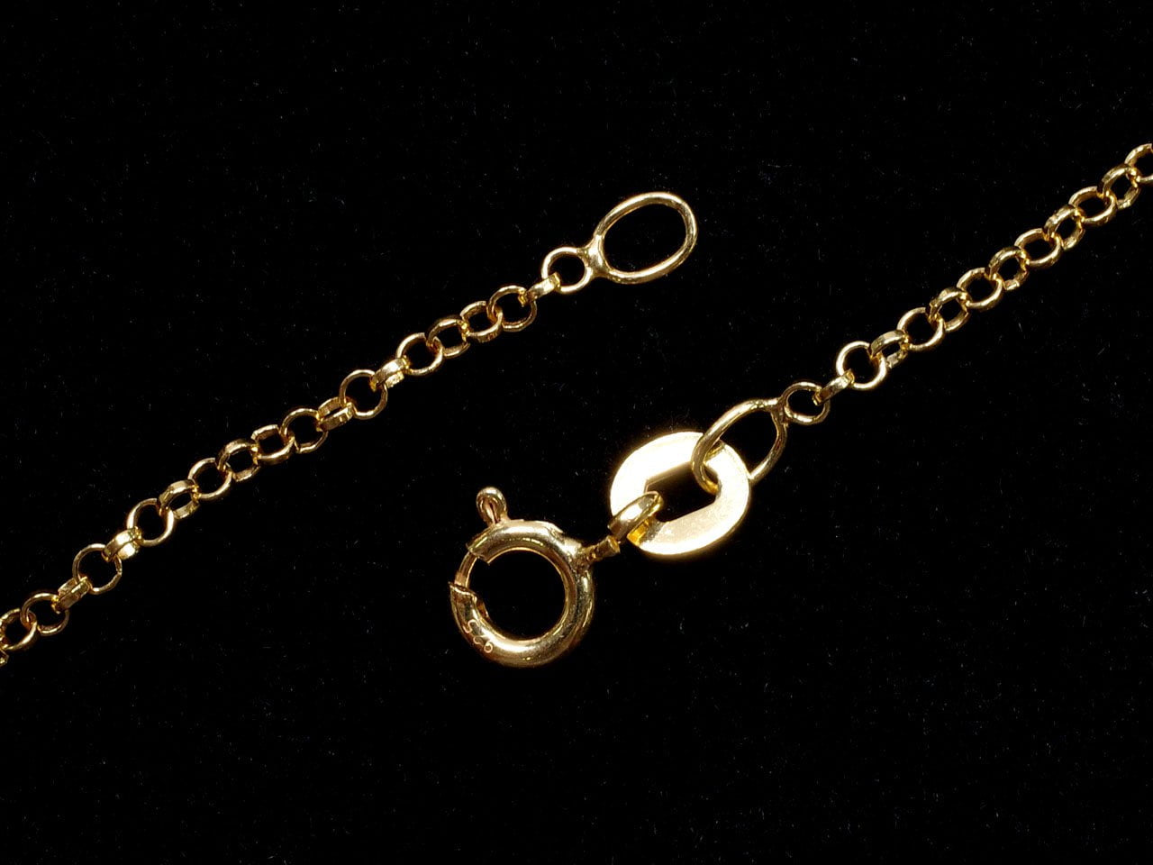 Silber925 Rolo Kette NO.2 1.7mm 18KGP [40cm][45cm][50cm][60cm] Halskette 1Stück
