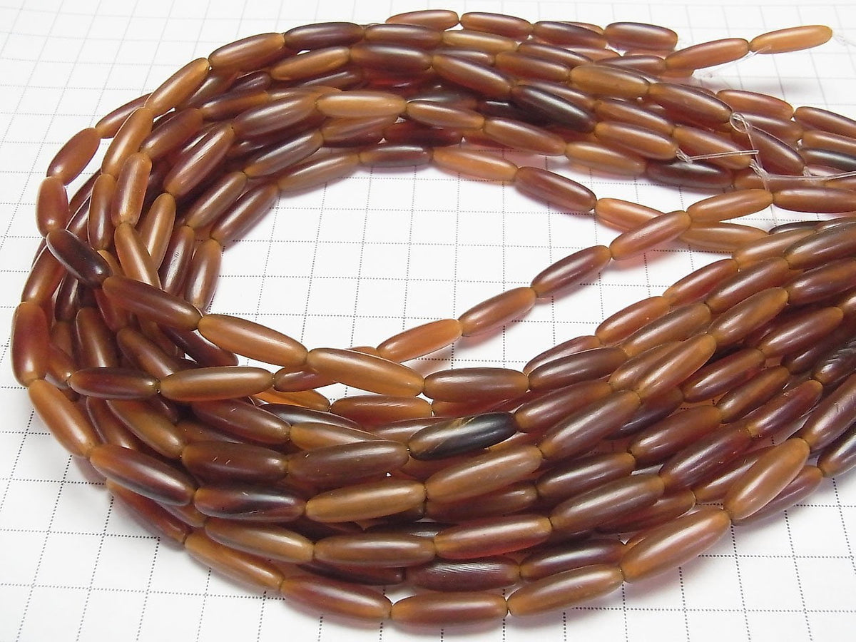 1strand $5.79! Buffalo Horn Rice 21x6x6 Yellow 1strand beads (aprx.15inch / 38cm)