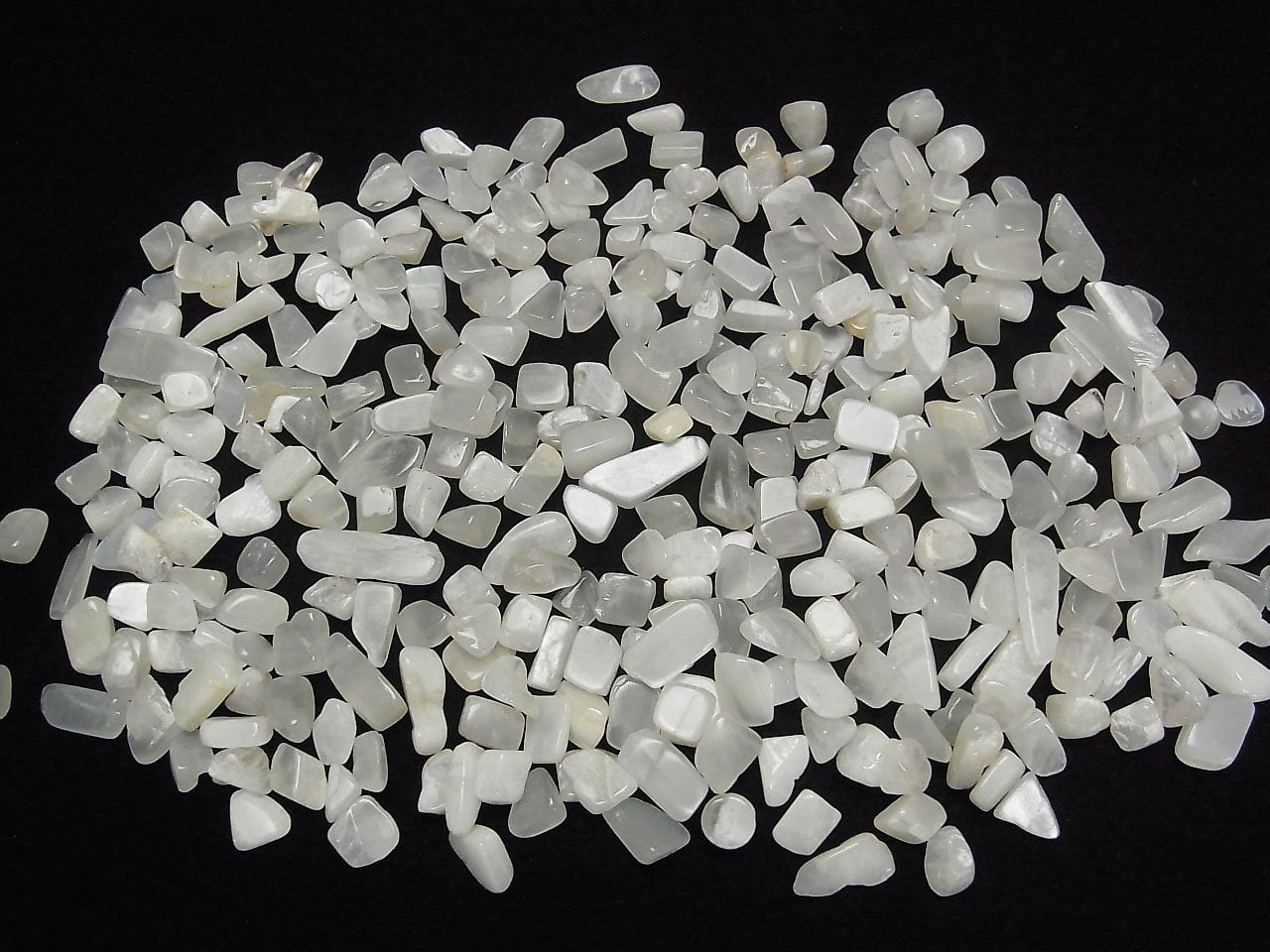 Weißer Mondstein AAA - AA ++ ungebohrt Chips 100 Gramm 5,79 $!