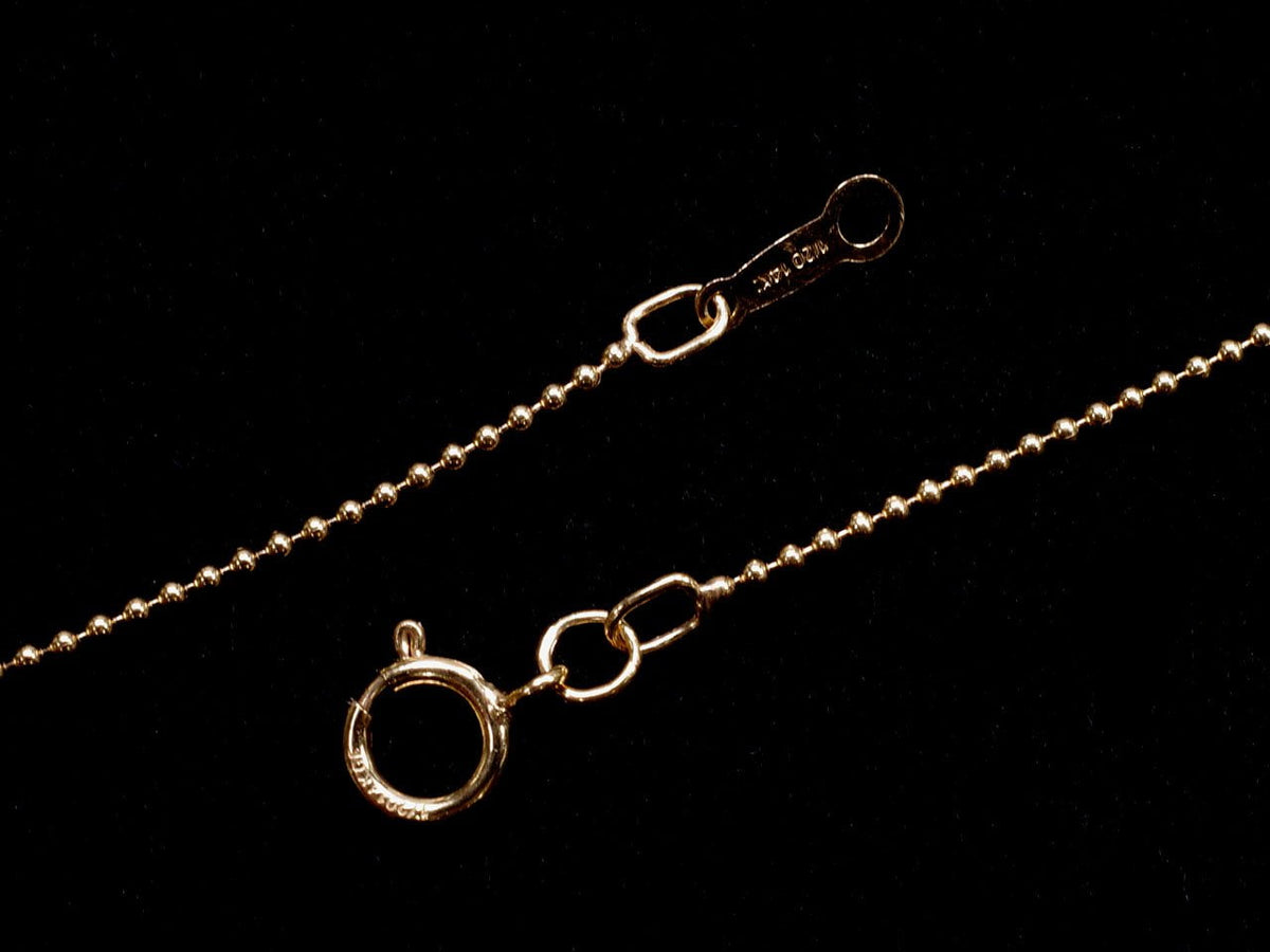 14KGF Kugelkette 1.0mm [40cm] Halskette 1 Stück