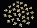 14KGF Charm 9.5x7.5mm Leaf 2pcs
