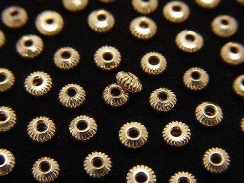 14KGF Rondelle 3x1.5mm 3pcs