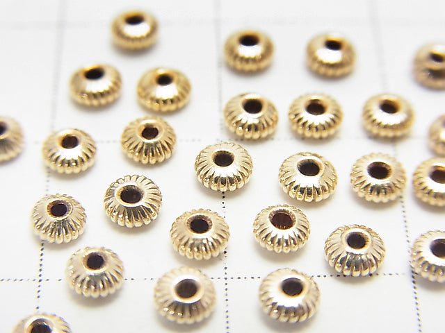14KGF Rondelle 3x1.5mm 3pcs