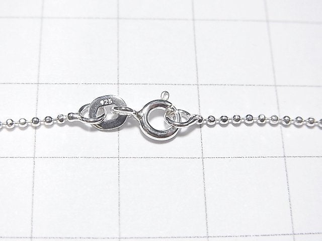 Silver925 Cut Ball Chain 1.2mm Pure Silver Finish [40cm][45cm][50cm] Necklace 1pc