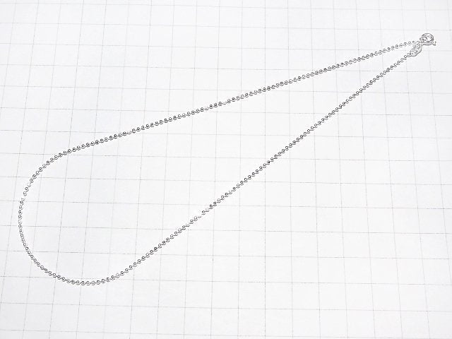 Silver 925 Cut Ball Chain 1.5mm Pure Silver Finish [40cm][45cm][50cm] Necklace 1pc