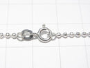 Silver925 Cut Ball Chain 1.8mm Pure Silver Finish [38cm][40cm][45cm][50cm][60cm] Necklace 1pc