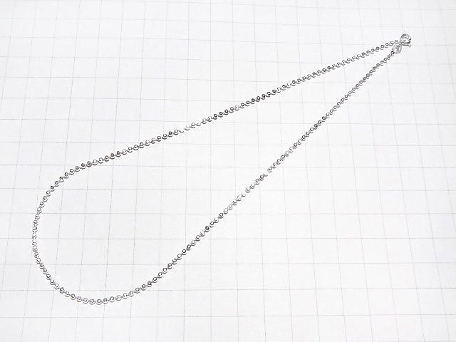 Silver925 Cut Ball Chain 2mm Pure Silver Finish [40cm][45cm][50cm] Necklace 1pc