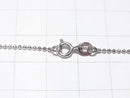 Silver925 Cut Ball Chain 1.2mm Rhodium Plated [40cm][45cm][50cm] Necklace 1pc