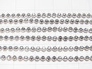 Silver925 Cut Ball Chain 2mm Rhodium Plated [38cm][40cm][45cm][50cm] Necklace 1pc