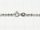 Silver925 Cut Ball Chain 2.5mm Rhodium Plated [45cm][50cm][60cm] Necklace 1pc