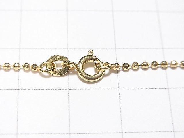Silver 925 Cut Ball Chain 1.5mm 18KGP [38cm][40cm][45cm][50cm] Necklace 1pc