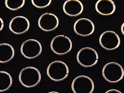 Sizes can be selected! 14KGF Pink Gold Filled Gauge 0.6mm (22GA) Jump Ring 10pcs