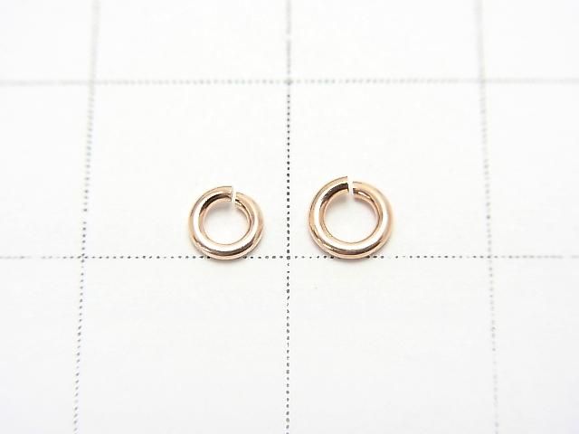 有現貨！14KGF 玫瑰金填充 0.8mm 圓圈接環 5個